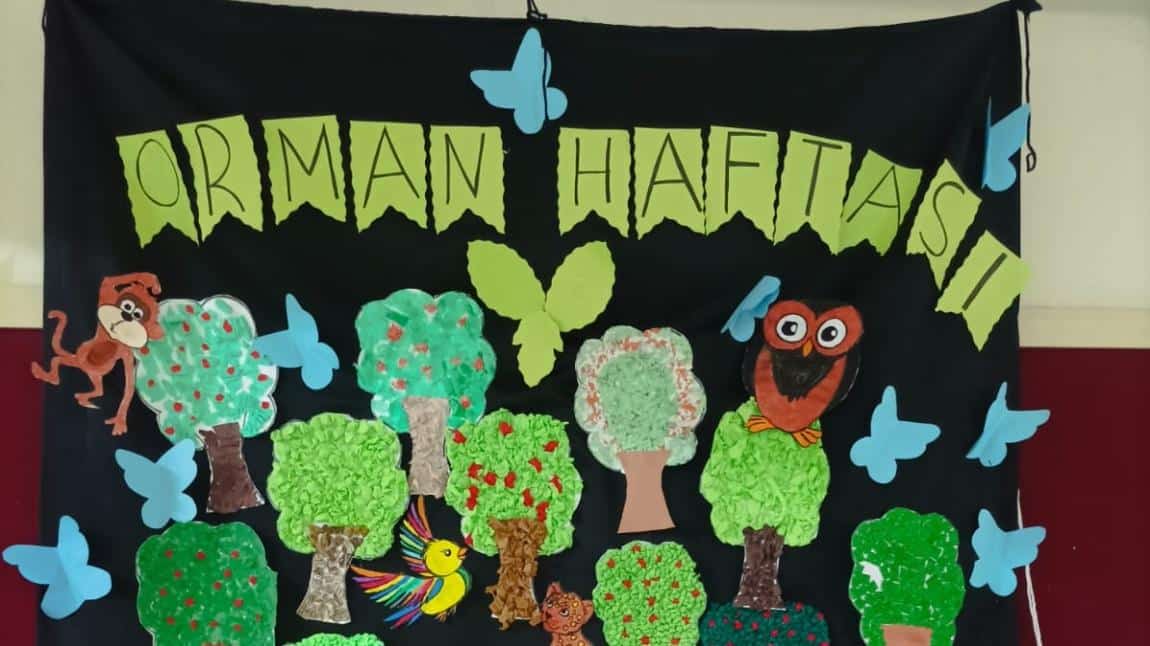 Orman Haftası İçin Okul Bahçemize Veli Katılımı ile Fidanlar Diktik Sanat Etkinlikleri Yaptık